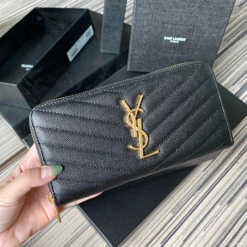Tony Luxuries ZIPPY MONOGRAM YSL WALLET 0724